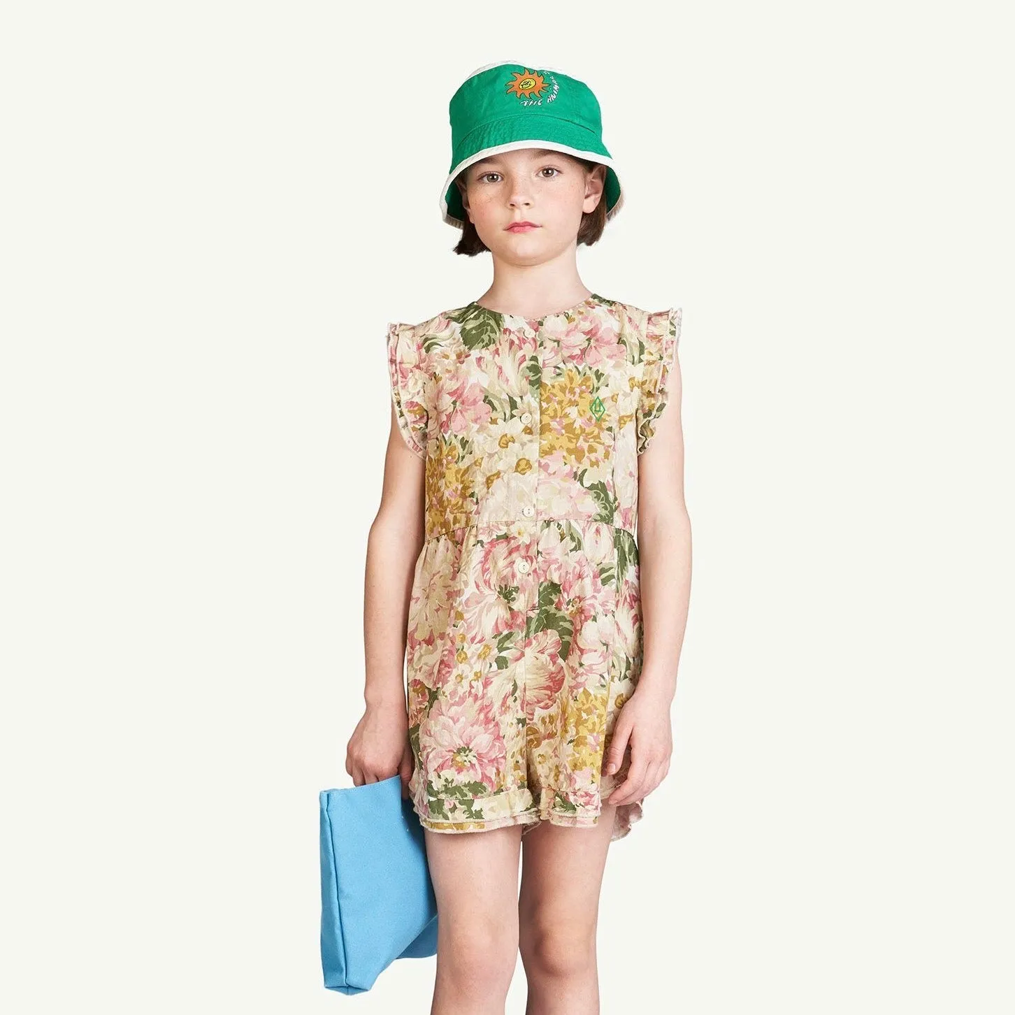 White Flowers Squirrel Jumpsuit