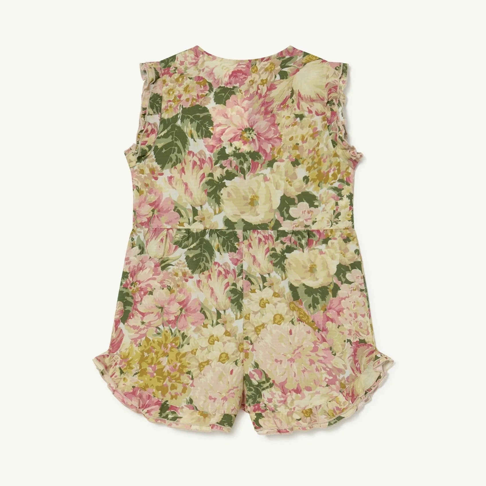 White Flowers Squirrel Jumpsuit