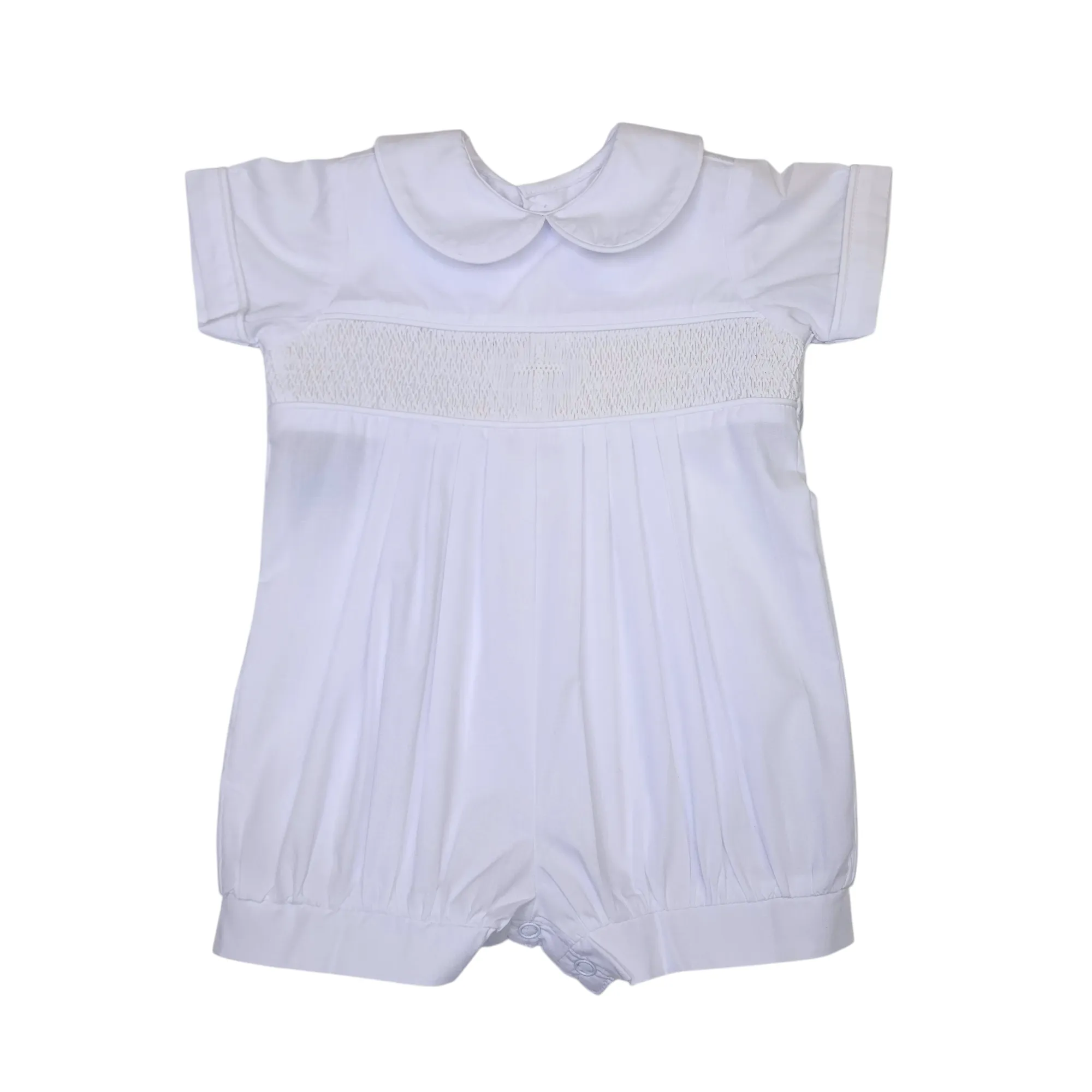 White Kingston Boy Romper