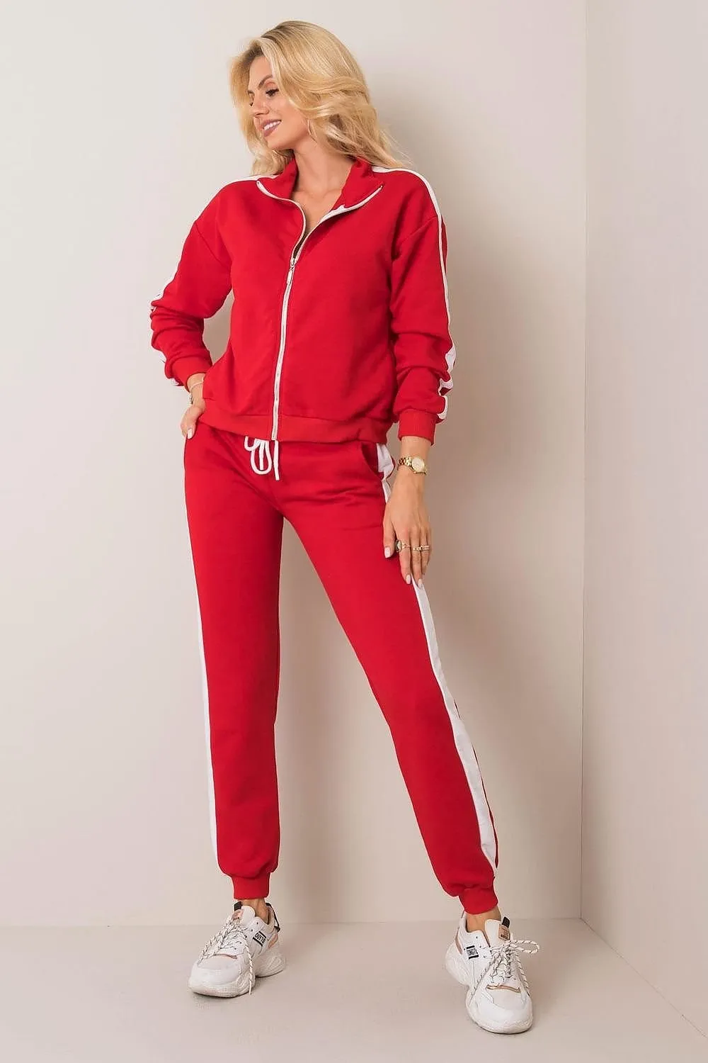 Wide Stripe Sweatshirt & Pants Set