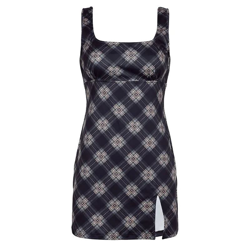 Willow Plaid Mini Dress