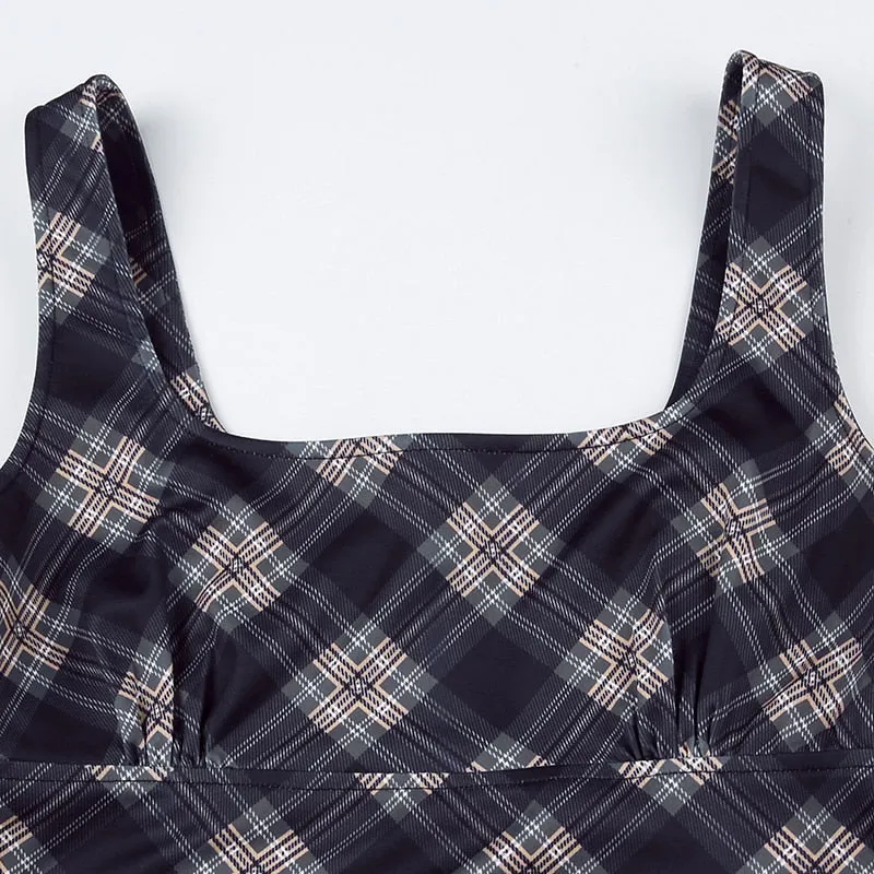 Willow Plaid Mini Dress