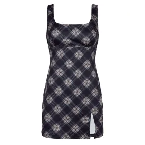 Willow Plaid Mini Dress