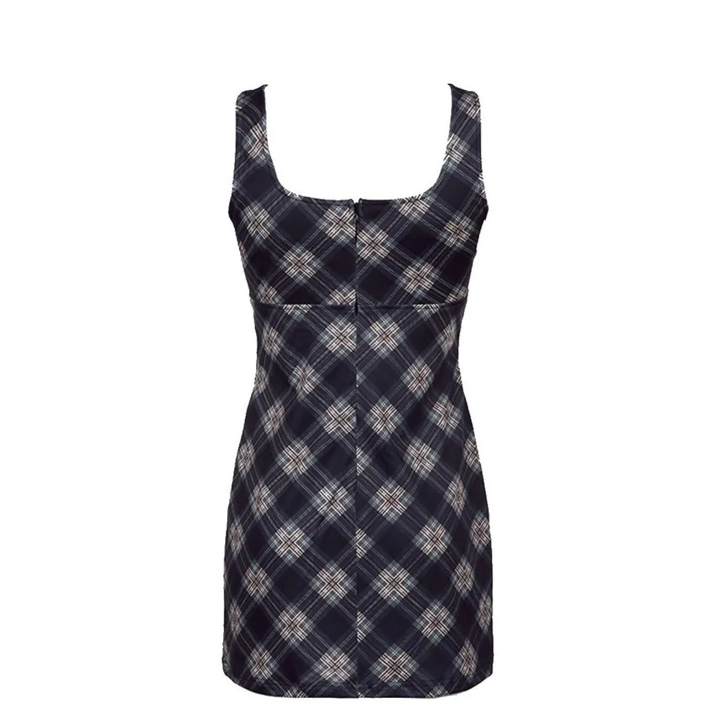 Willow Plaid Mini Dress