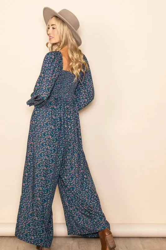 Winter Floral Jumpsuit