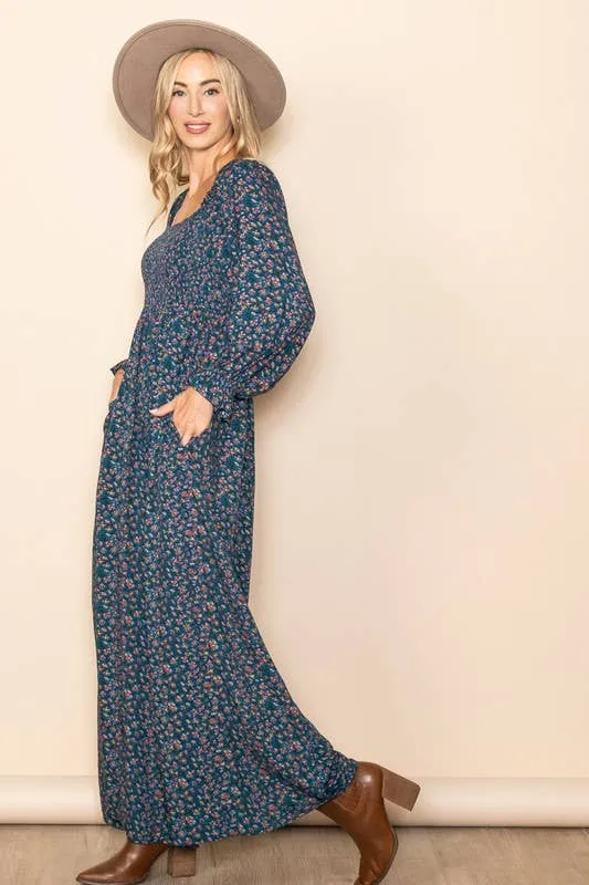Winter Floral Jumpsuit