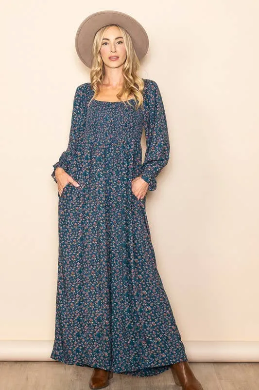 Winter Floral Jumpsuit