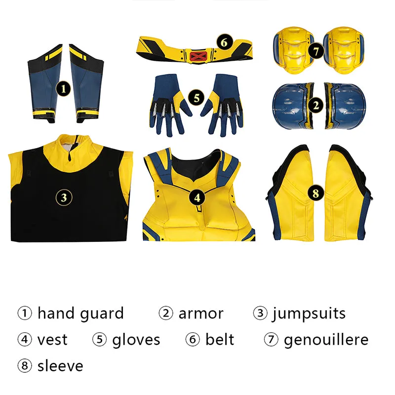 Wolverine Deadpool 3 Suit Wolverine James Howlett Logan Cosplay Costume Halloween Party Suit