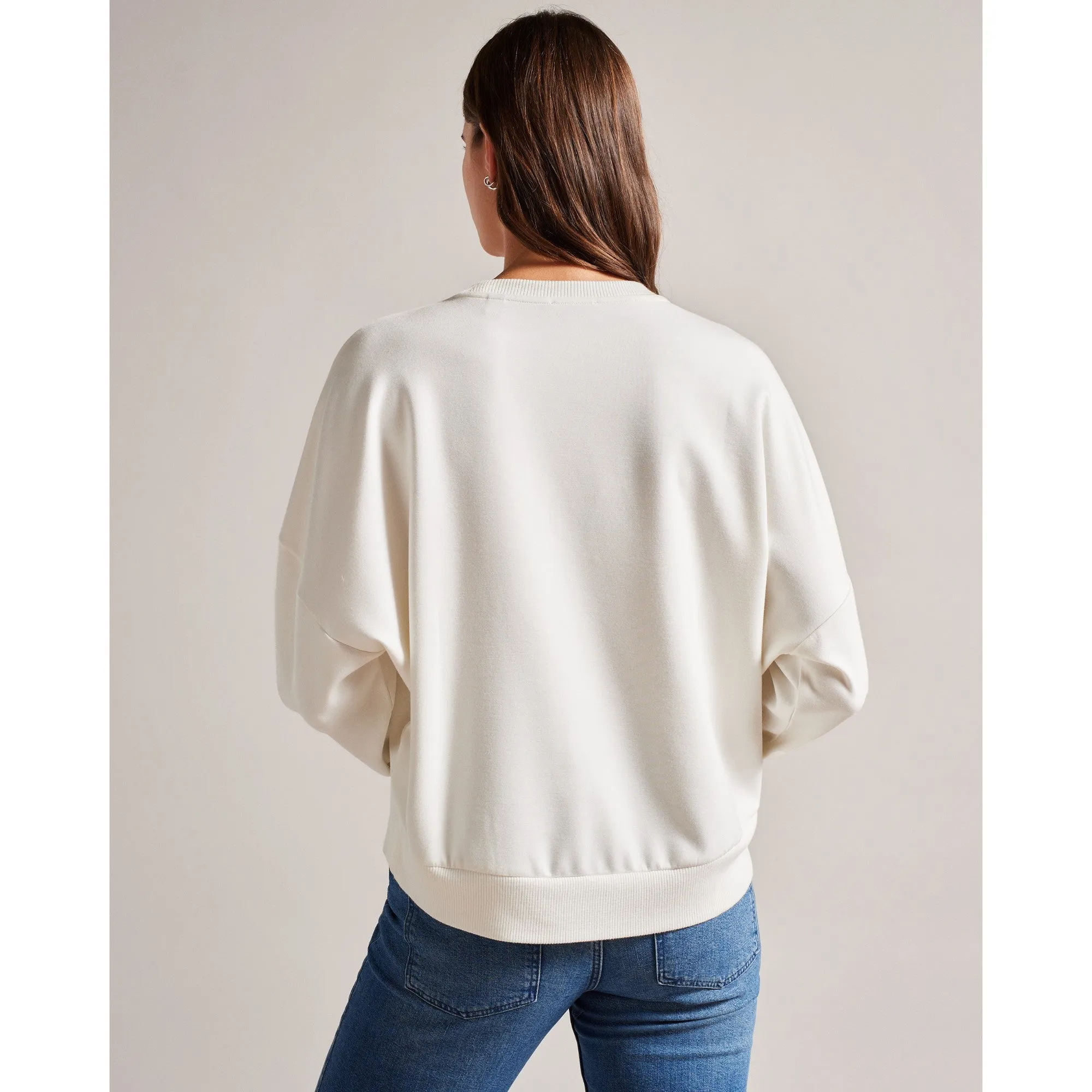 Women Wmb-Marene-Printed Sweatshirt - White