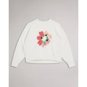 Women Wmb-Marene-Printed Sweatshirt - White