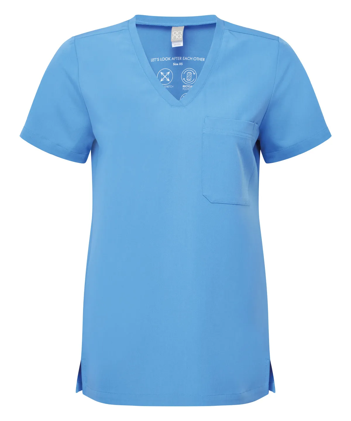 Womens Limitless Onna-stretch tunic | Ceil Blue