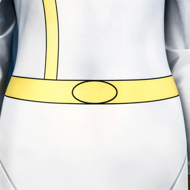 X-Men 97 White Storm Cosplay Costume Ororo Munroe Storm Jumpsuit Cloak Suit