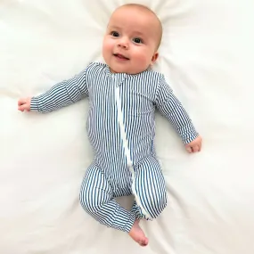 Zippered Romper in Cabana - Stripe