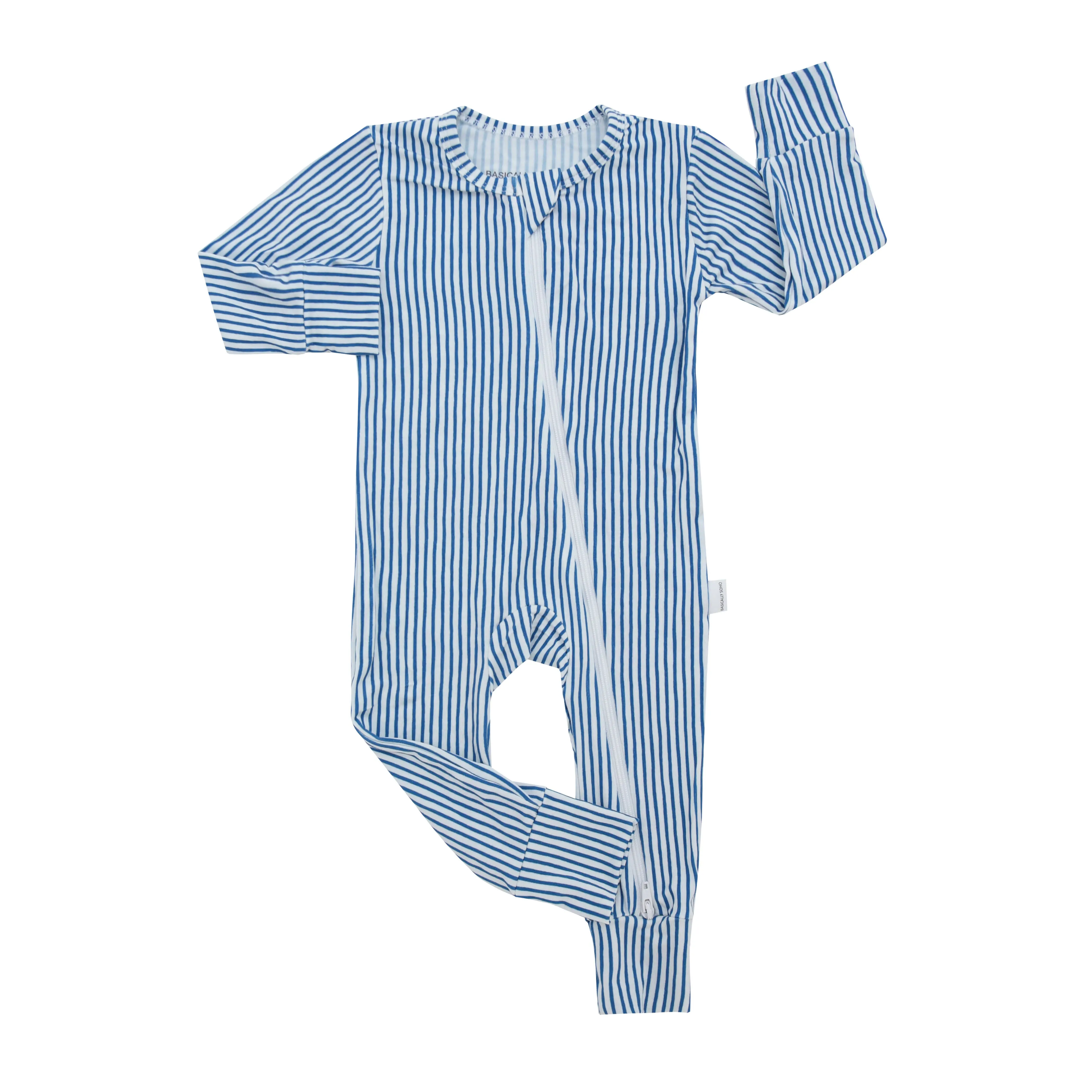 Zippered Romper in Cabana - Stripe