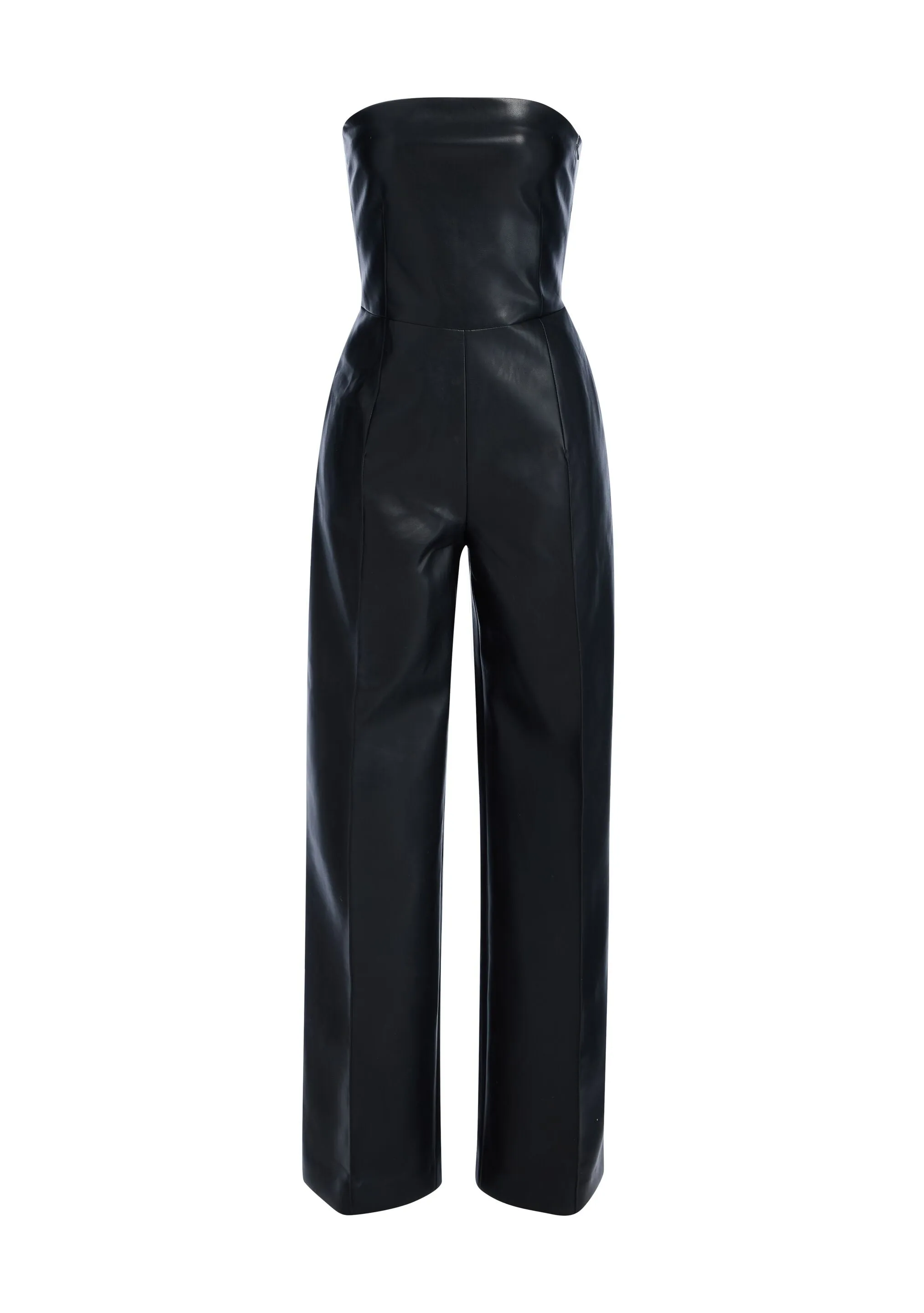 Zoe Vegan Leather Jumpsuit