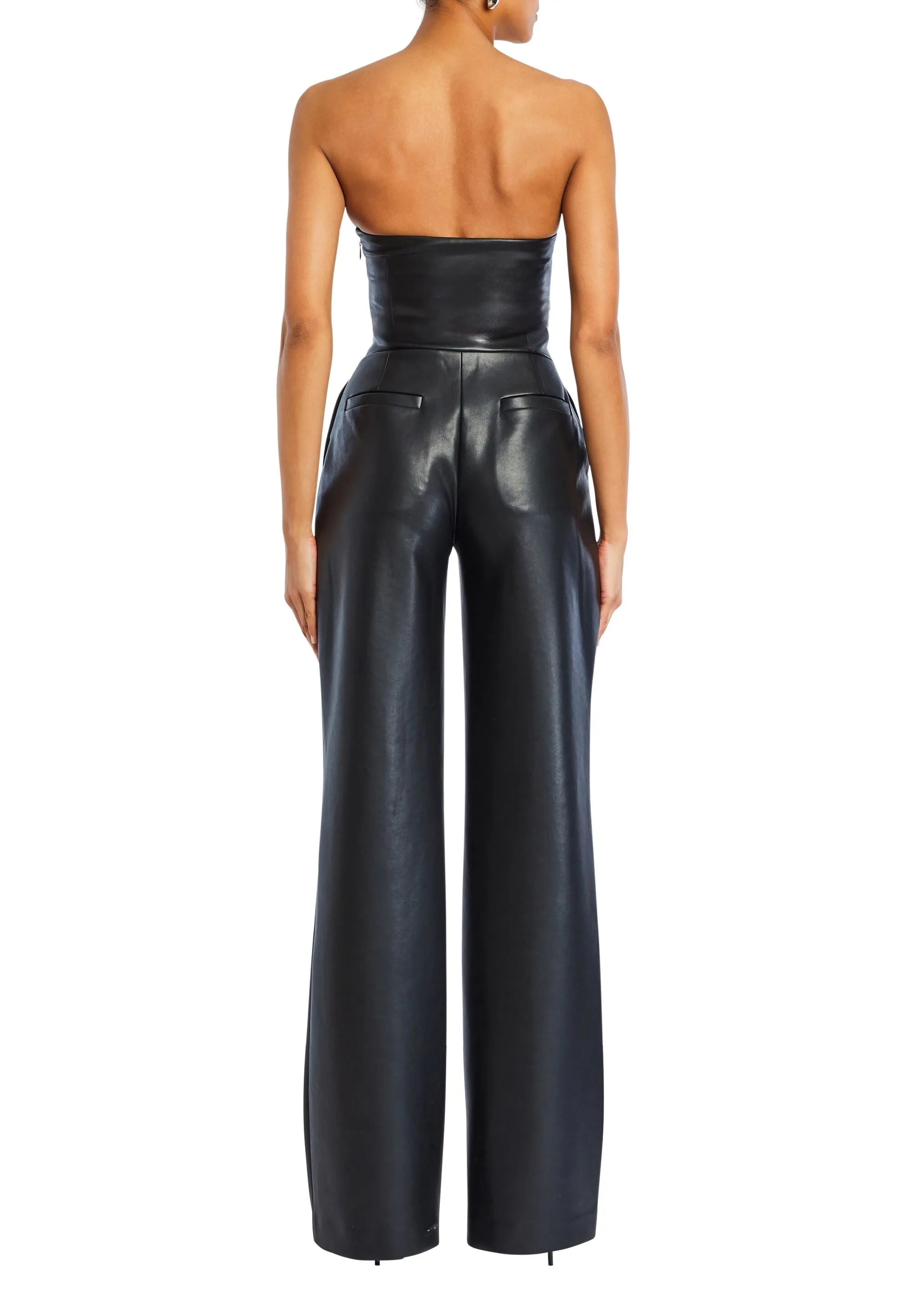 Zoe Vegan Leather Jumpsuit